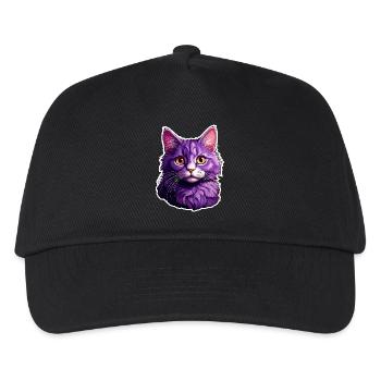 Cat modern design - Kids’ Baseball Cap - black - Front
