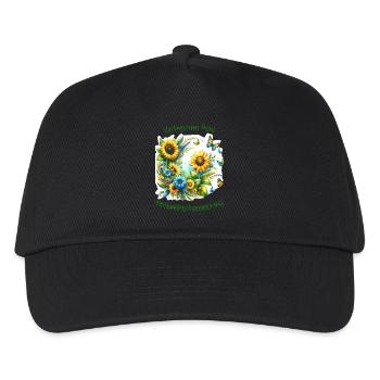 Gesundheitscoaching - Kinder Basecap - Schwarz - Vorne