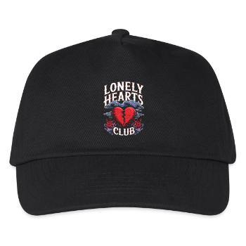 Lonely Hearts Club – Anti-Valentine's Day - Kids’ Baseball Cap - black - Front