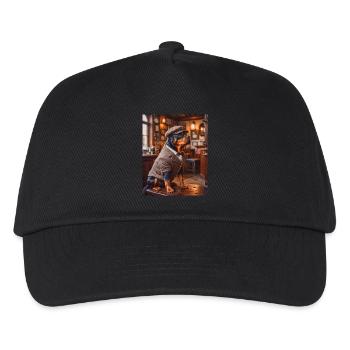 Rottweiler wearing 1920s suit cute dogs - Kids’ Baseball Cap - black - Front