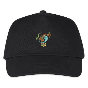 Tiki Schlittschuh - Kinder Basecap - Schwarz - Vorne