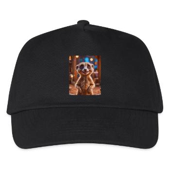 super cute african animals– Meerkat - Kids’ Baseball Cap - black - Front