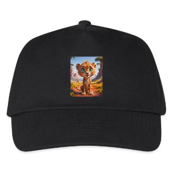 super cute african animals– Cheetah - Kids’ Baseball Cap - black - Front