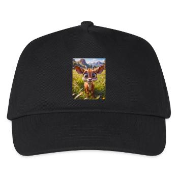 super cute african animals– Antelope - Kids’ Baseball Cap - black - Front