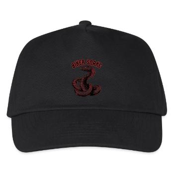 BIKER SNAKE - Kids’ Baseball Cap - black - Front