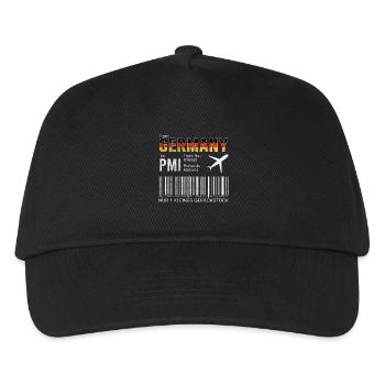Billet d’avion Palma - Casquette de baseball Enfant - noir - Devant