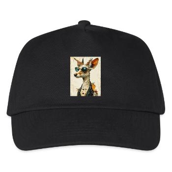 Fuchs im Anzug - Kinder Basecap - Schwarz - Vorne