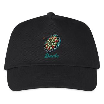 Dartboard Darts - Kids’ Baseball Cap - black - Front