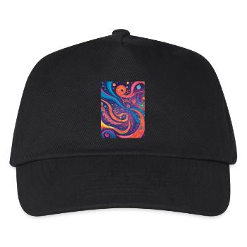 Abstraction cosmique - Casquette de baseball Enfant - noir - Devant