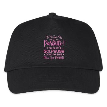 A more than perfect golfer, a dream job - Kids’ Baseball Cap - black - Front