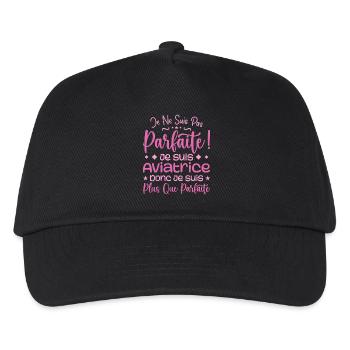 Une Aviatrice plus que parfaite, métier de rêve - Casquette de baseball Enfant - noir - Devant