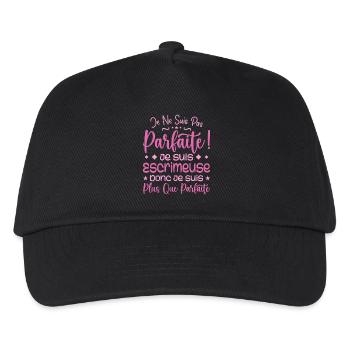 A more than perfect fencer, a dream job - Kids’ Baseball Cap - black - Front