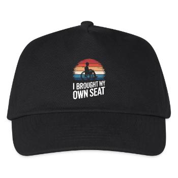 Wheelchair Wheelchair Disabled Humor - Kids’ Baseball Cap - black - Front