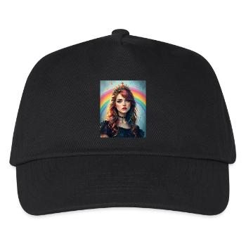 Rainbow Punk Princess - Kinder Basecap - Schwarz - Vorne