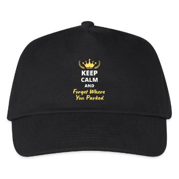 Keep Calm and Forget Where You Parked - Kids’ Baseball Cap - black - Front