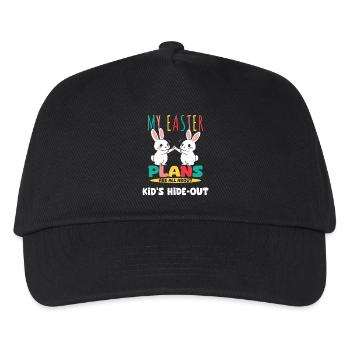 Mes projets de Pâques Ambiance de cachette pour enfant pour Bunny - Casquette de baseball Enfant - noir - Devant