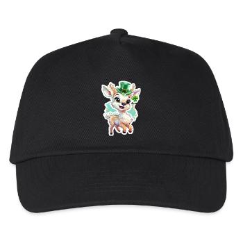 Cerf de la Saint-Patrick - Casquette de baseball Enfant - noir - Devant