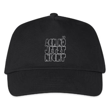 Ach nö jetzt nicht - kein Bock - Kinder Basecap - Schwarz - Vorne