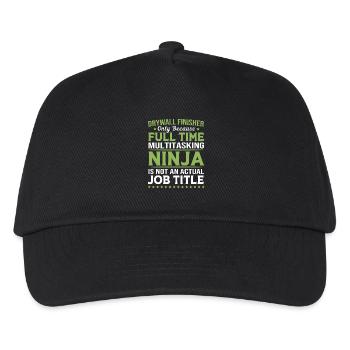 Construction site drywall assembly fitter - Kids’ Baseball Cap - black - Front