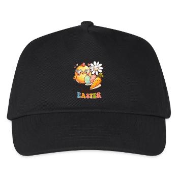 Ostern Osterhase Ostern Ostern Sonntag Osterei Frühling - Kinder Basecap - Schwarz - Vorne