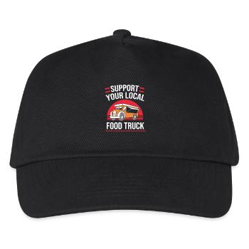 Snack Food Truck - Kids’ Baseball Cap - black - Front