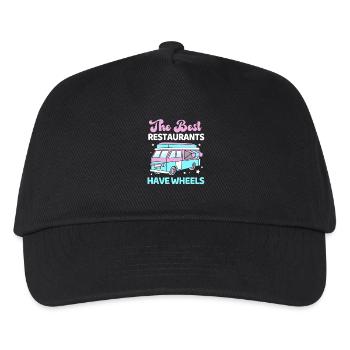 Snack Food Truck - Kids’ Baseball Cap - black - Front