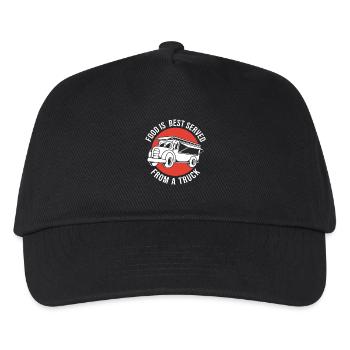 Snack Food Truck - Kids’ Baseball Cap - black - Front