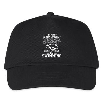 In My Head I Am Swimming - Kids’ Baseball Cap - black - Front
