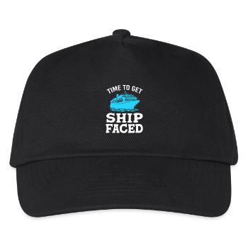 Kreuzfahrt Kreuzfahrtschiff - Kinder Basecap - Schwarz - Vorne