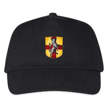 Coat of arms bull - Kids’ Baseball Cap - black - Front
