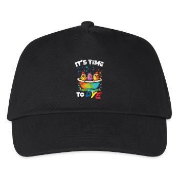 Easter Eggs Dyeing Easter Eggs - Kids’ Baseball Cap - black - Front