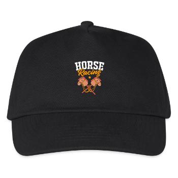 Hobby Horse Hobby Horsing Hobbyhorsing - Kinder Basecap - Schwarz - Vorne