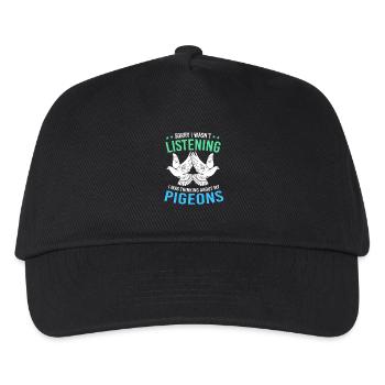 Pigeon pigeons - Kids’ Baseball Cap - black - Front