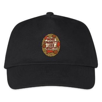Plus de spaghettis moins d’upsetti - Casquette de baseball Enfant - noir - Devant