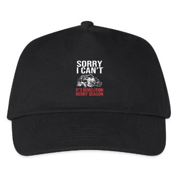 Abriss Derby - Kinder Basecap - Schwarz - Vorne