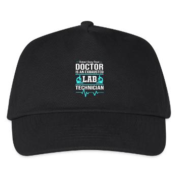 Laboratoire Bio Chimie Microscope Laboratoire - Casquette de baseball Enfant - noir - Devant