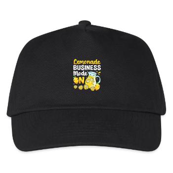 Limonade Limonadenstand Limo - Kinder Basecap - Schwarz - Vorne