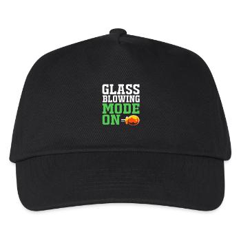 Glasbläser Glas - Kinder Basecap - Schwarz - Vorne