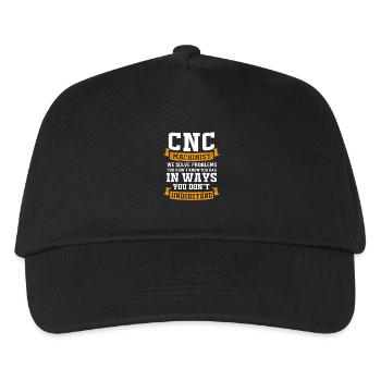 Opérateur de machine de découpe Machiniste Tourneur Routeur CNC - Casquette de baseball Enfant - noir - Devant
