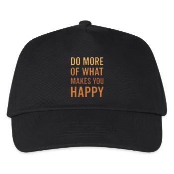 Faites davantage ce qui vous rend heureux - Casquette de baseball Enfant - noir - Devant