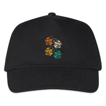 Horn player French horn - Kids’ Baseball Cap - black - Front