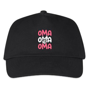 Horn player Grandma French horn - Kids’ Baseball Cap - black - Front