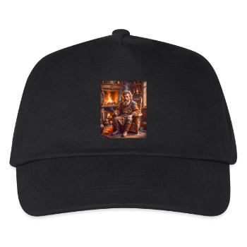 Domovoi, Slavic household spirit and family protec - Kids’ Baseball Cap - black - Front