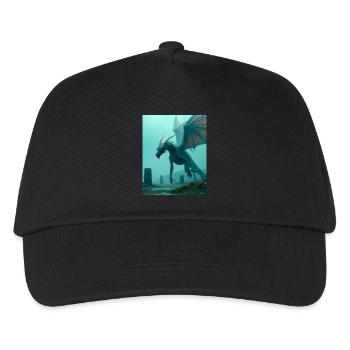 Tsmok, Belarusian Slavic dragon of treasure and st - Kids’ Baseball Cap - black - Front