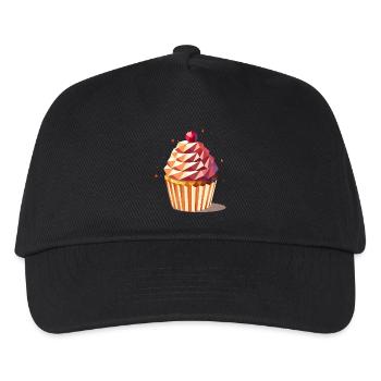 Cupcake – Colourful design full of enjoyment - Kids’ Baseball Cap - black - Front