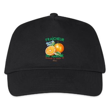 Fraicheur du marché - Kinder Basecap - Schwarz - Vorne