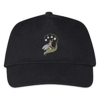 Pixie mit Maiglöckchen - Kinder Basecap - Schwarz - Vorne