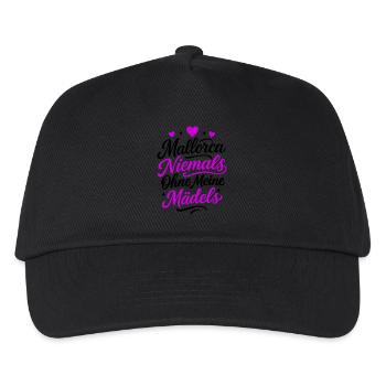 Mallorca Niemals Ohne Meine Mädels - Kinder Basecap - Schwarz - Vorne