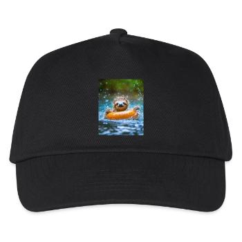 Sloth bathing, funny animals for kids - Kids’ Baseball Cap - black - Front
