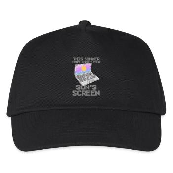 Nostalgia Geek Summer Vibes - Kids’ Baseball Cap - black - Front